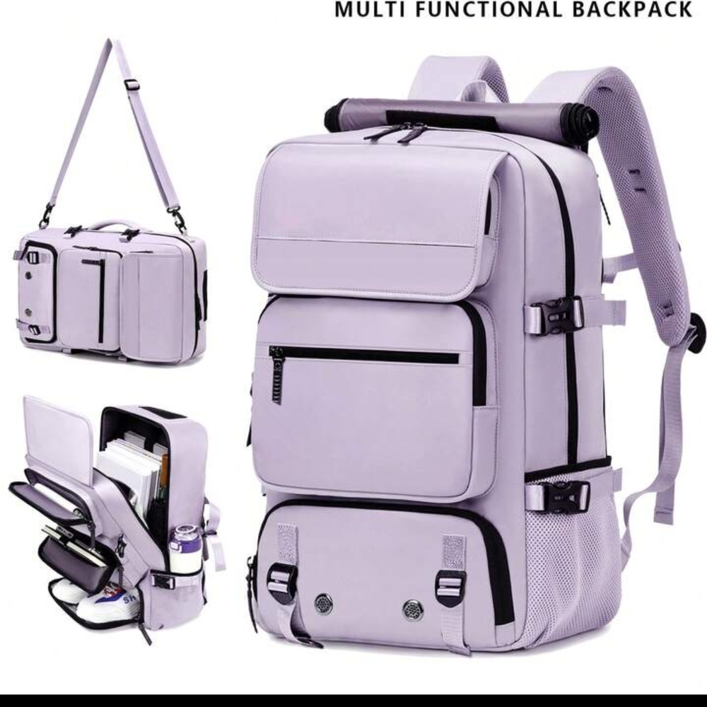 Stylish Lavender Multi-Functional Backpack - image 7